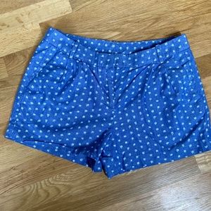 Blue Cotton Shorts